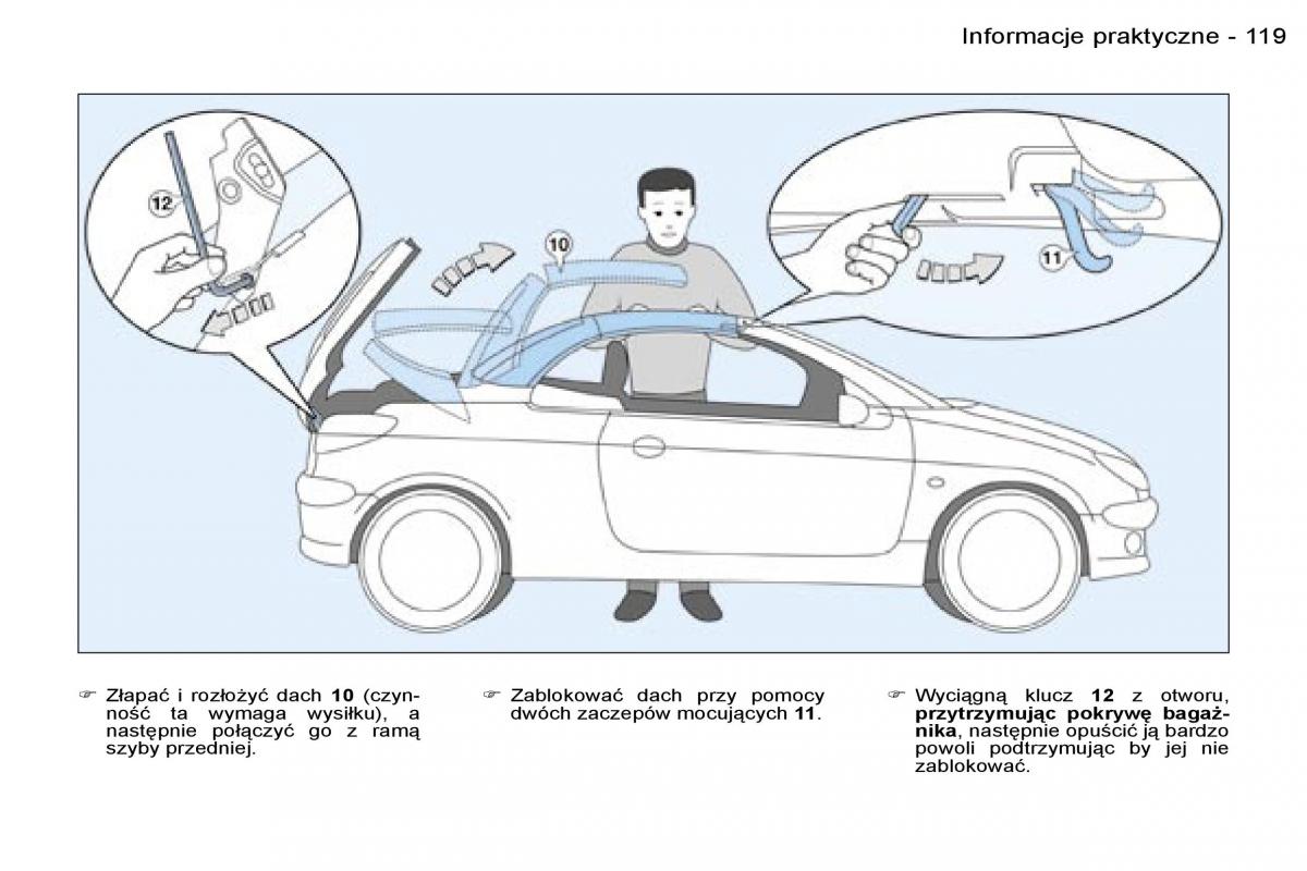 Peugeot 206 CC instrukcja obslugi / page 118