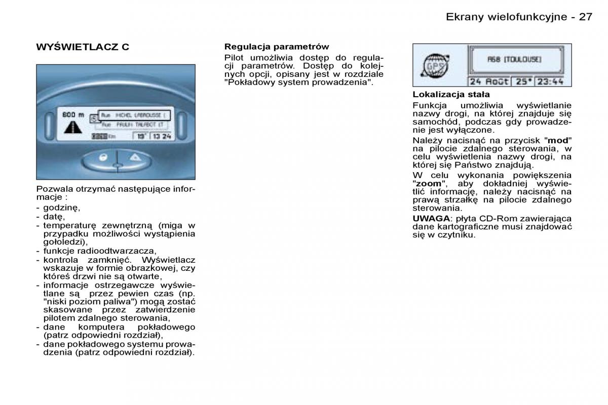 Peugeot 206 CC instrukcja obslugi / page 25