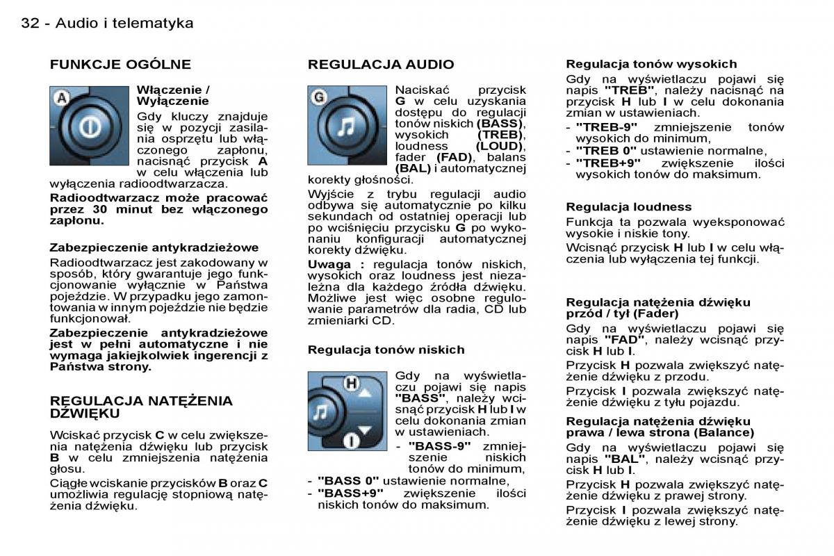 Peugeot 206 CC instrukcja obslugi / page 30