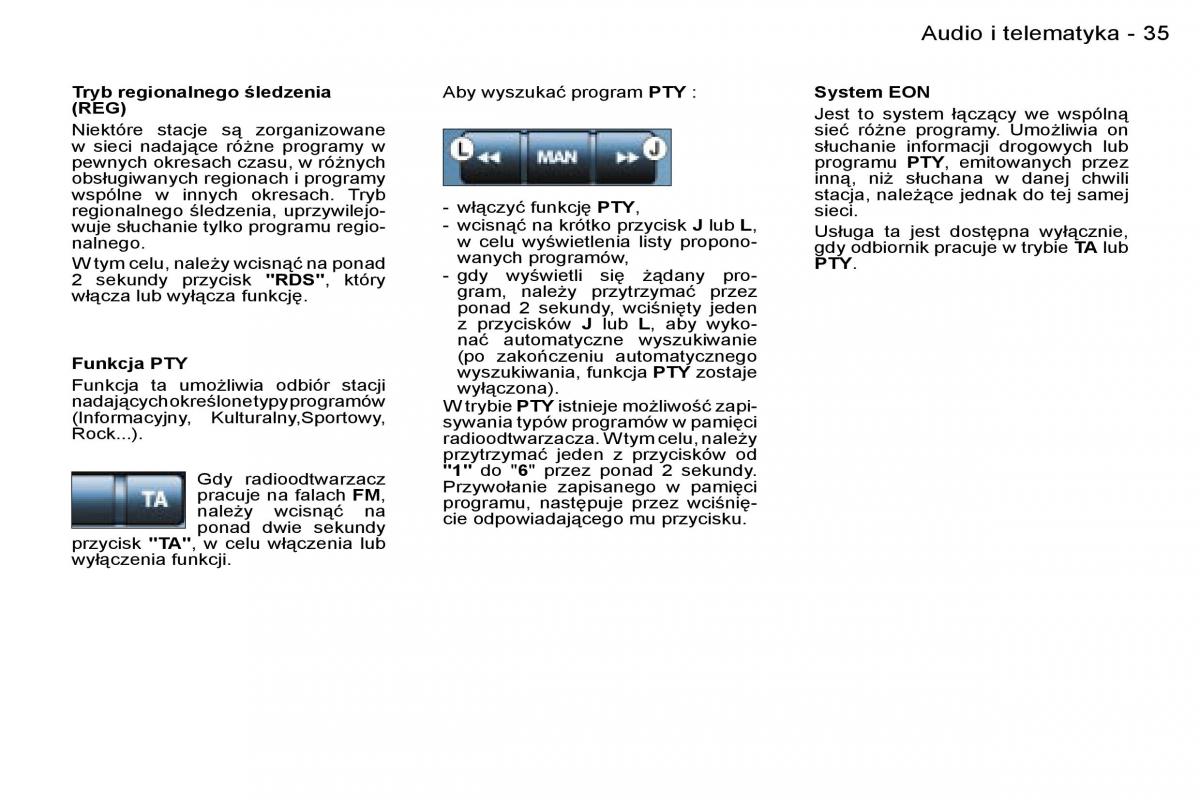 Peugeot 206 CC instrukcja obslugi / page 34