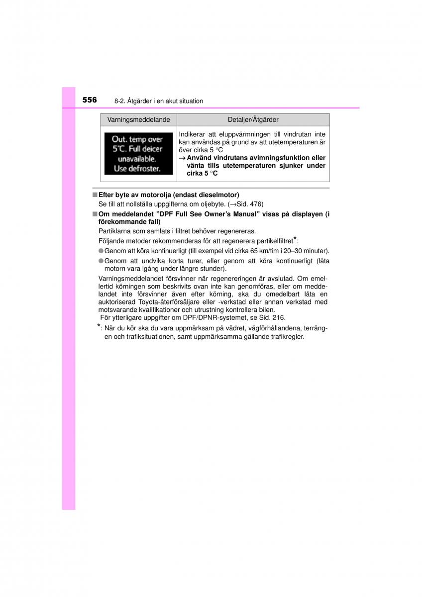 Toyota RAV4 IV 4 instruktionsbok / page 556