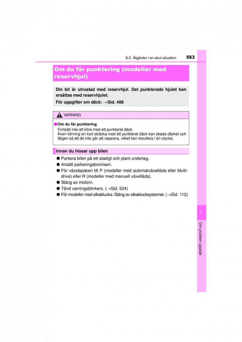 Toyota RAV4 IV 4 instruktionsbok / page 563