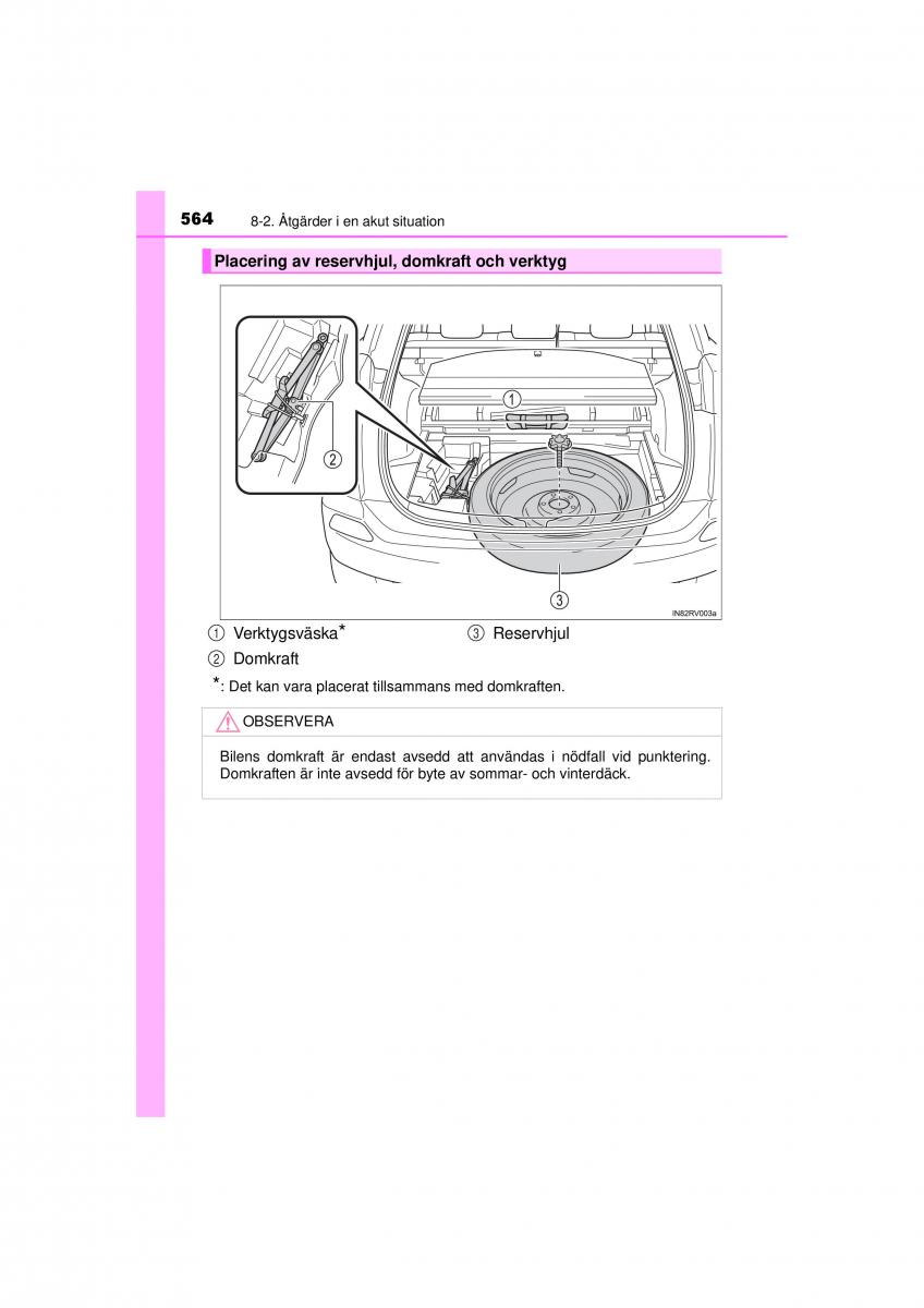 Toyota RAV4 IV 4 instruktionsbok / page 564