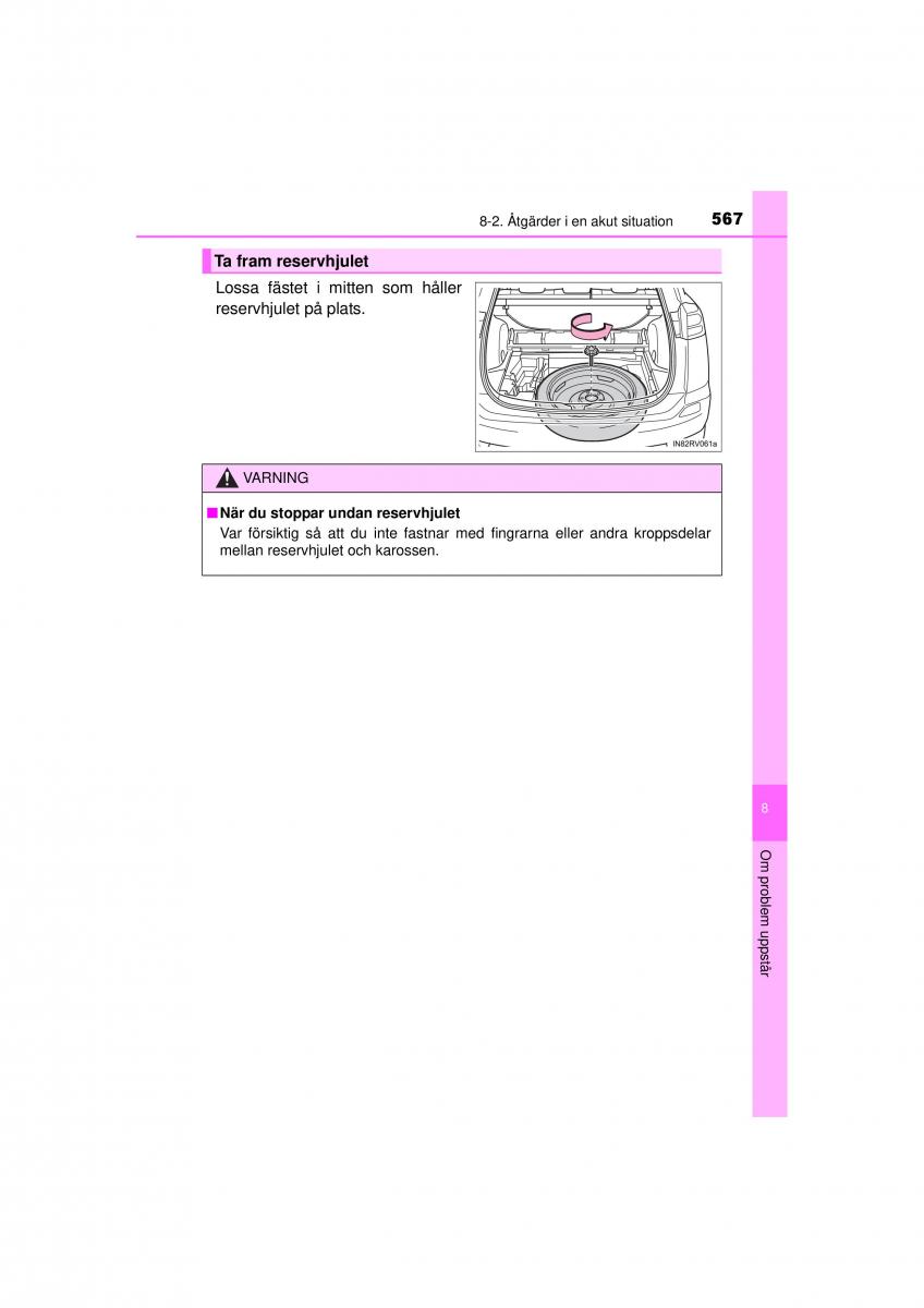 Toyota RAV4 IV 4 instruktionsbok / page 567