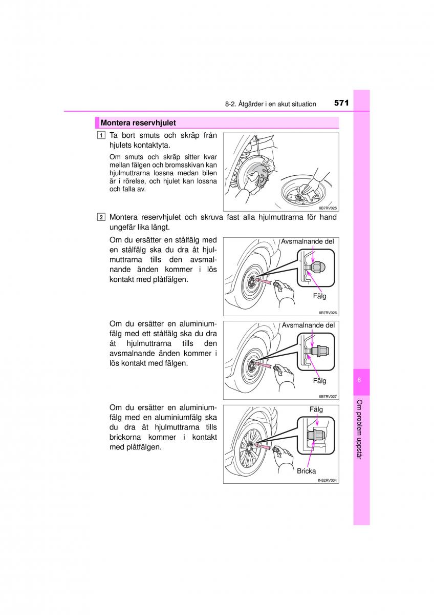 Toyota RAV4 IV 4 instruktionsbok / page 571