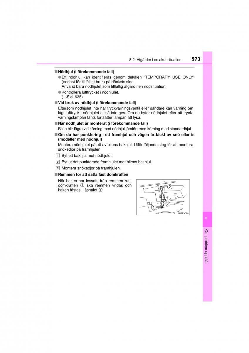 Toyota RAV4 IV 4 instruktionsbok / page 573