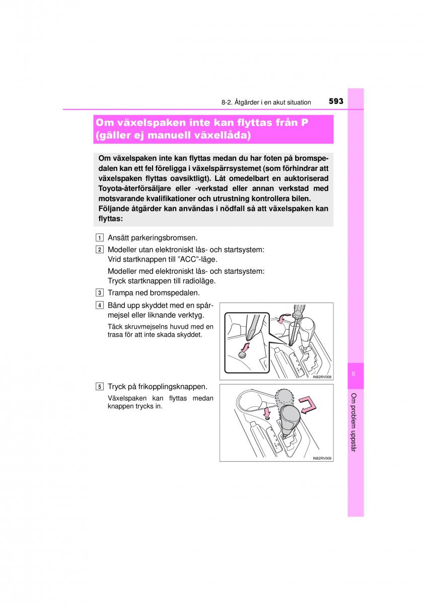 Toyota RAV4 IV 4 instruktionsbok / page 593