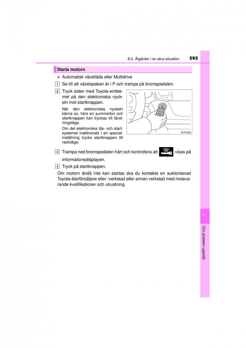 Toyota RAV4 IV 4 instruktionsbok / page 595