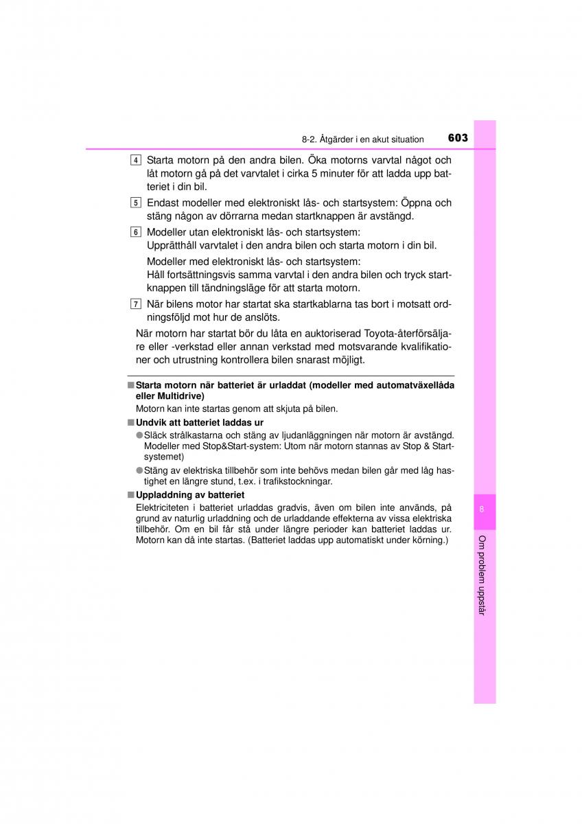 Toyota RAV4 IV 4 instruktionsbok / page 603