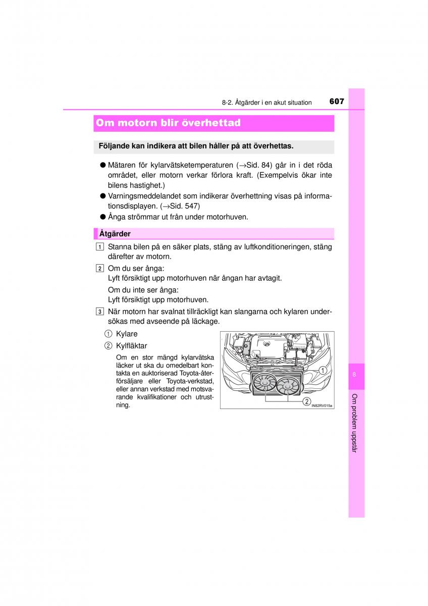 Toyota RAV4 IV 4 instruktionsbok / page 607