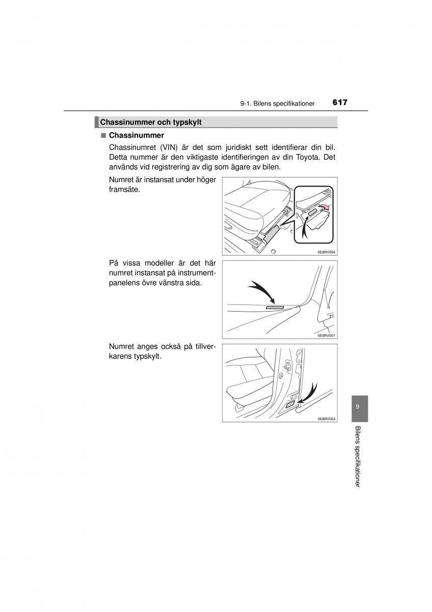 Toyota RAV4 IV 4 instruktionsbok / page 617