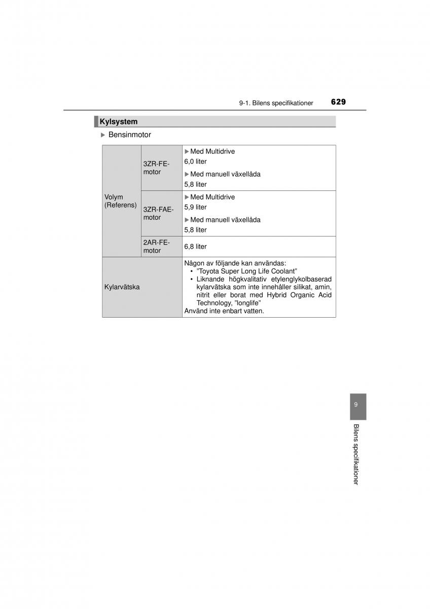 Toyota RAV4 IV 4 instruktionsbok / page 629