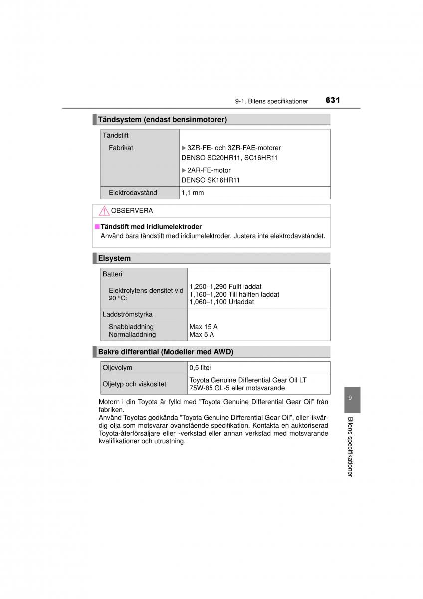 Toyota RAV4 IV 4 instruktionsbok / page 631