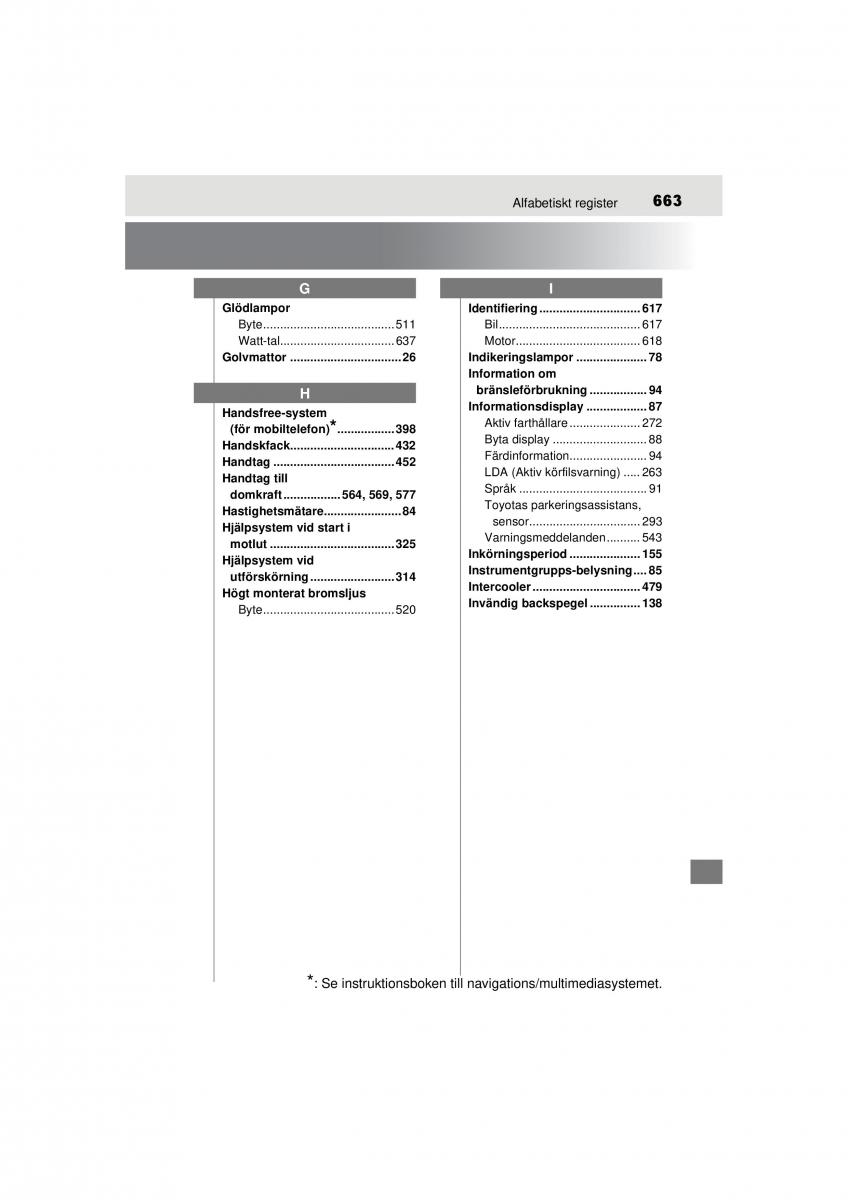 Toyota RAV4 IV 4 instruktionsbok / page 663