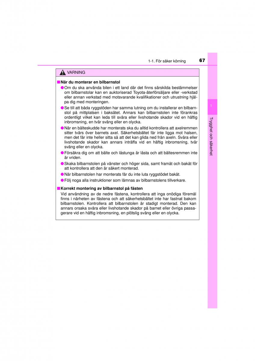 Toyota RAV4 IV 4 instruktionsbok / page 67