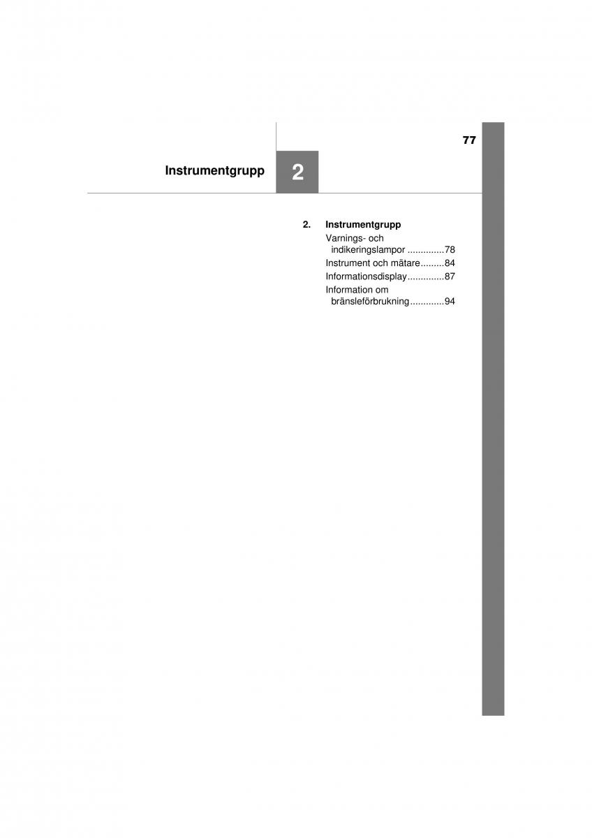 Toyota RAV4 IV 4 instruktionsbok / page 77