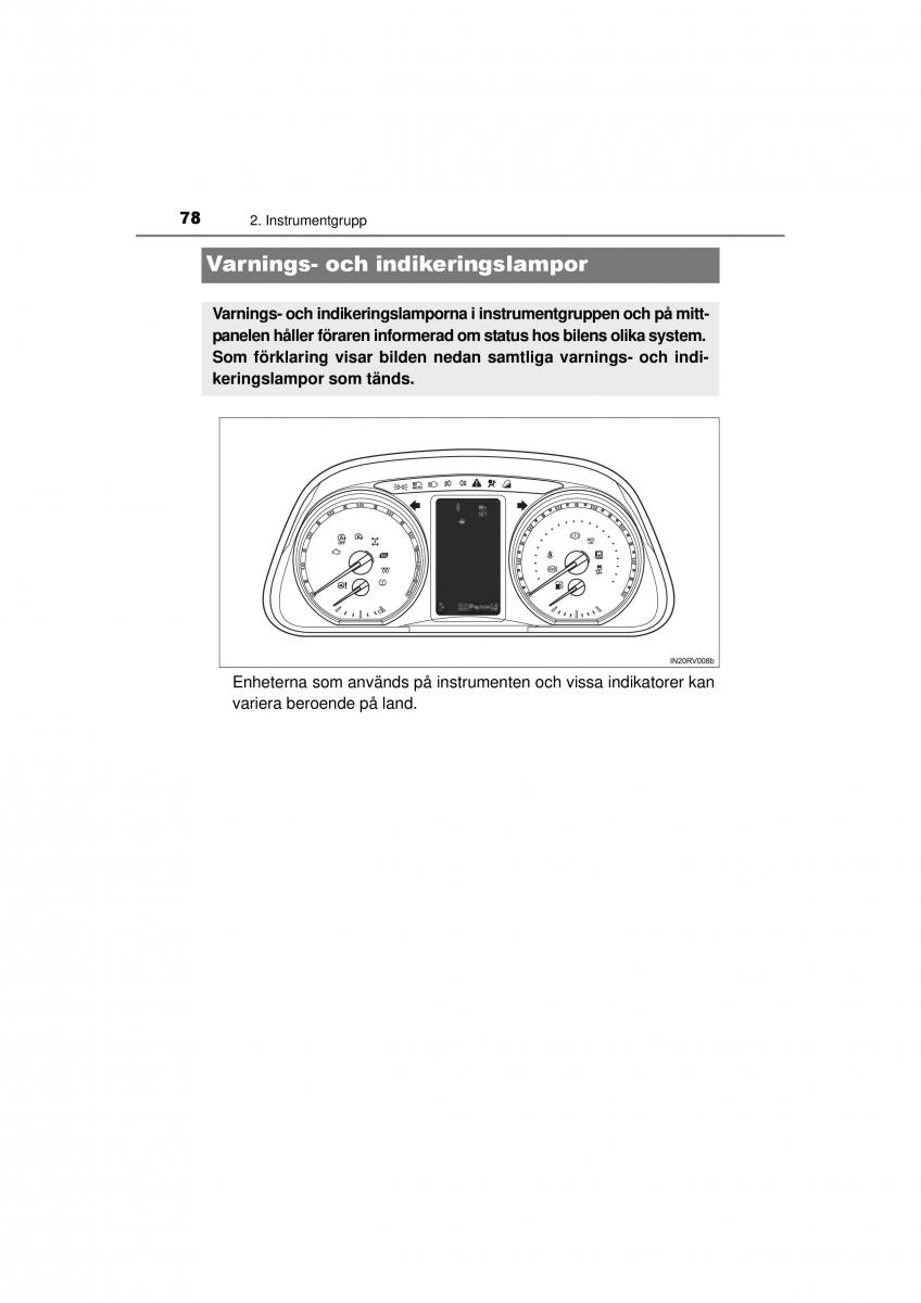 Toyota RAV4 IV 4 instruktionsbok / page 78