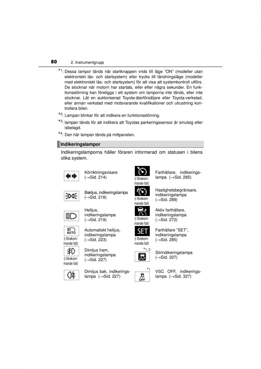 Toyota RAV4 IV 4 instruktionsbok / page 80