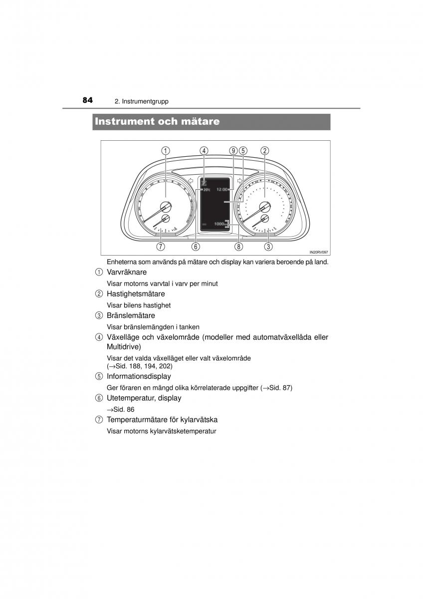 Toyota RAV4 IV 4 instruktionsbok / page 84