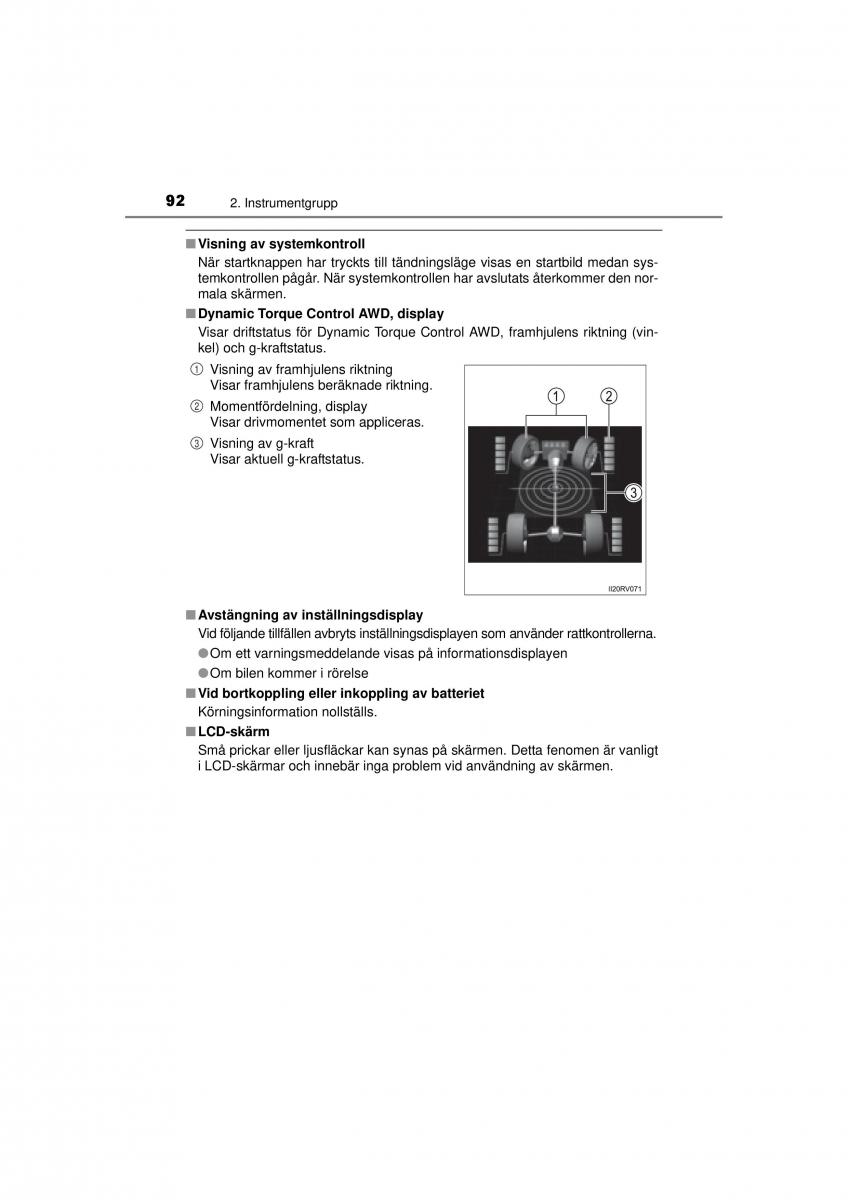 Toyota RAV4 IV 4 instruktionsbok / page 92