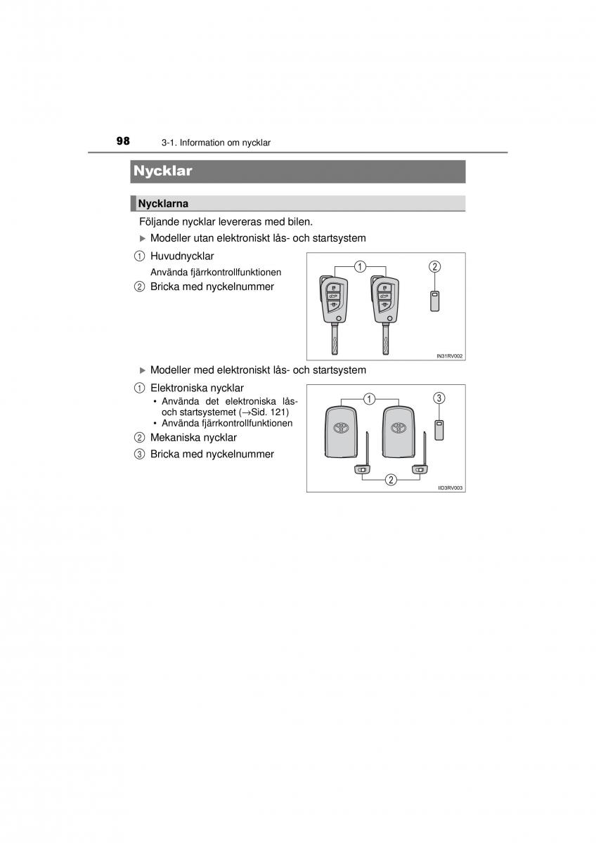 Toyota RAV4 IV 4 instruktionsbok / page 98