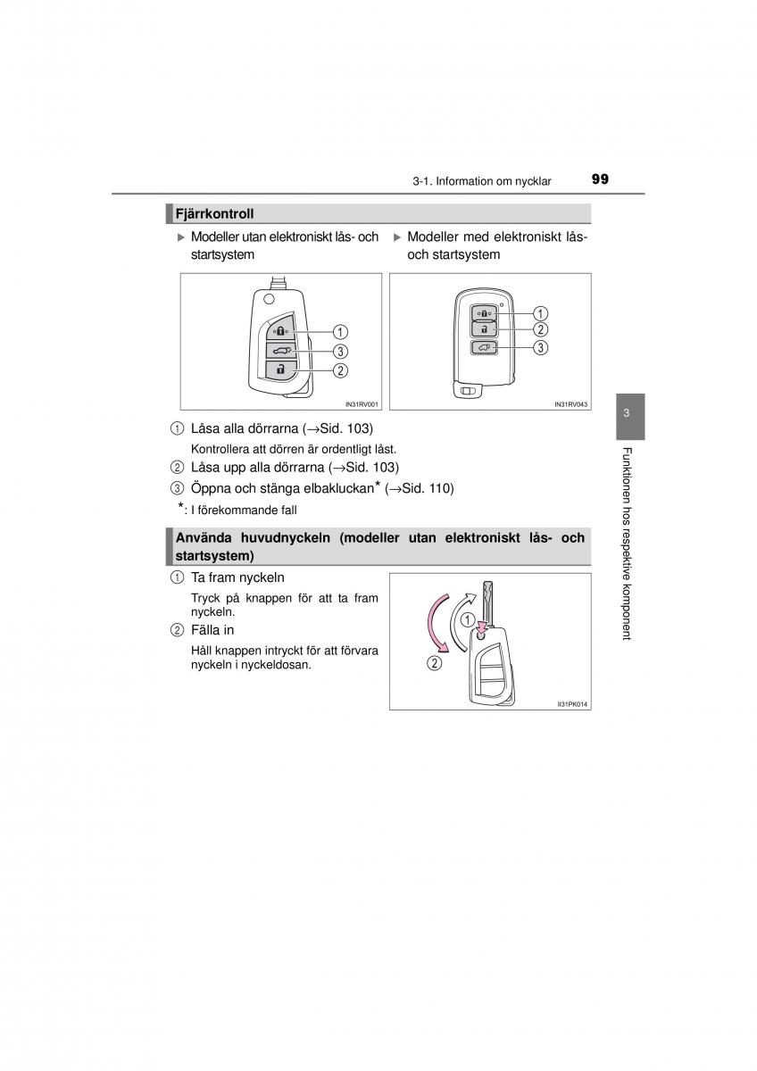 Toyota RAV4 IV 4 instruktionsbok / page 99