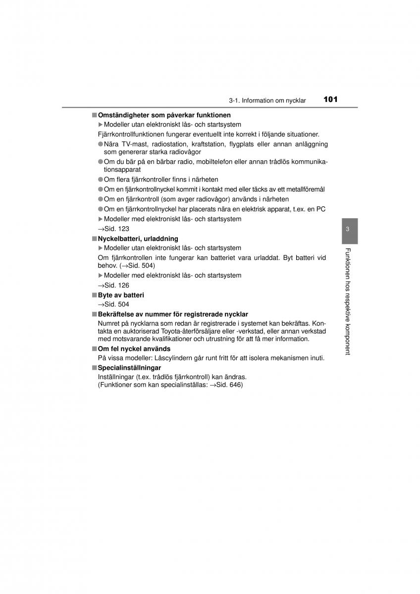 Toyota RAV4 IV 4 instruktionsbok / page 101