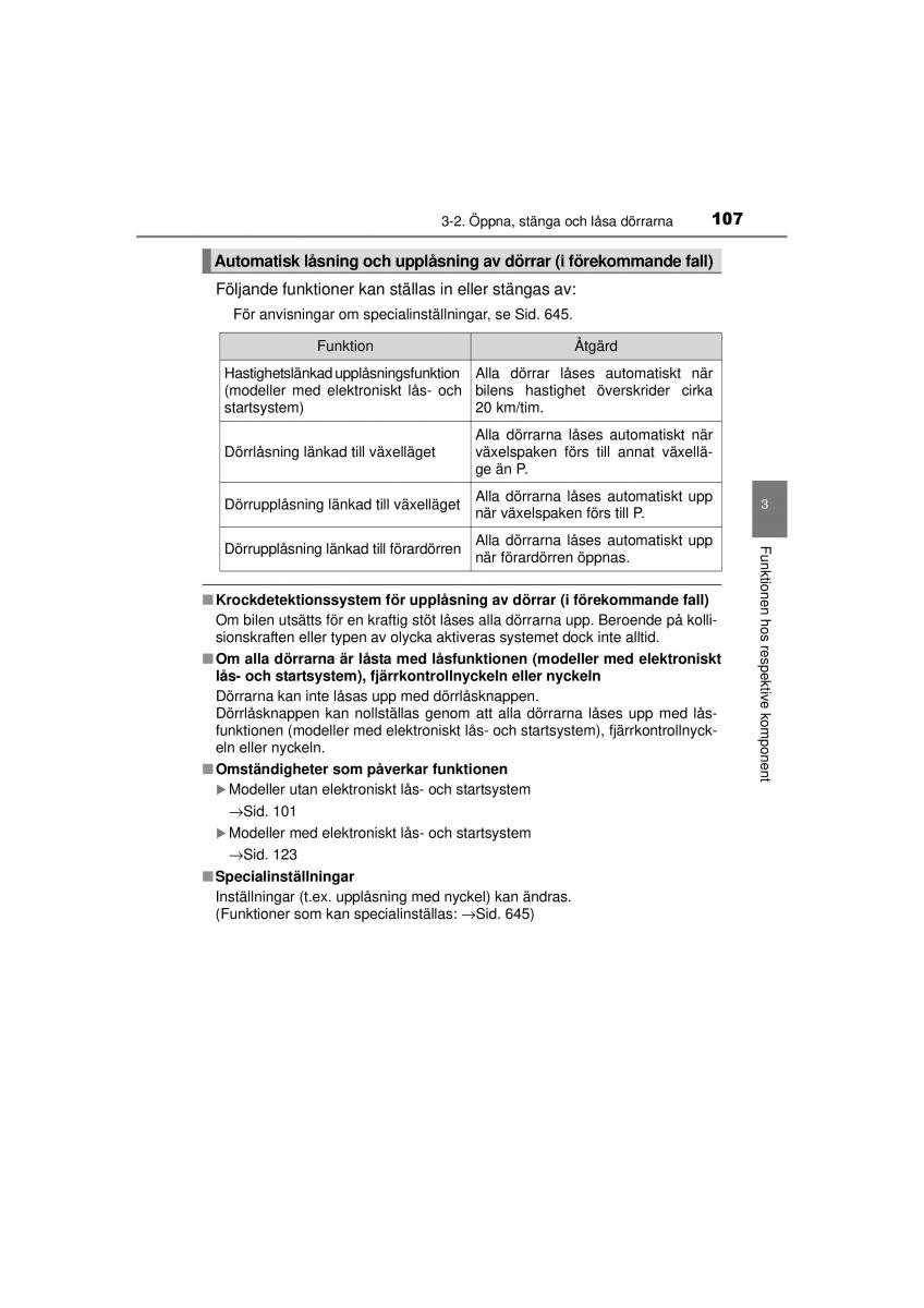 Toyota RAV4 IV 4 instruktionsbok / page 107