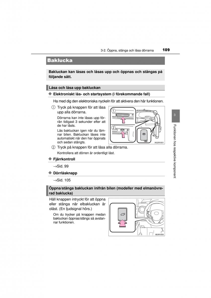 Toyota RAV4 IV 4 instruktionsbok / page 109