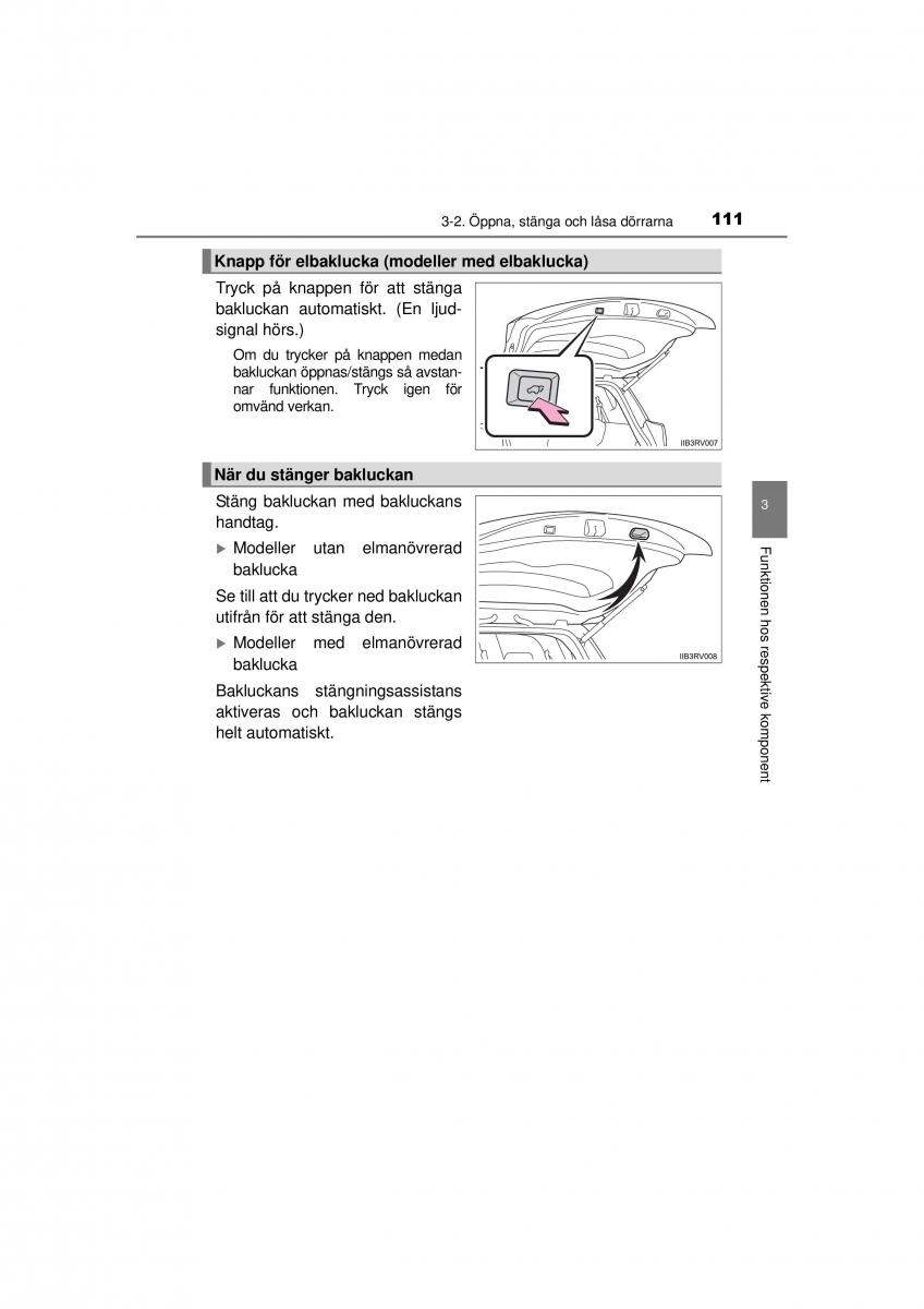 Toyota RAV4 IV 4 instruktionsbok / page 111