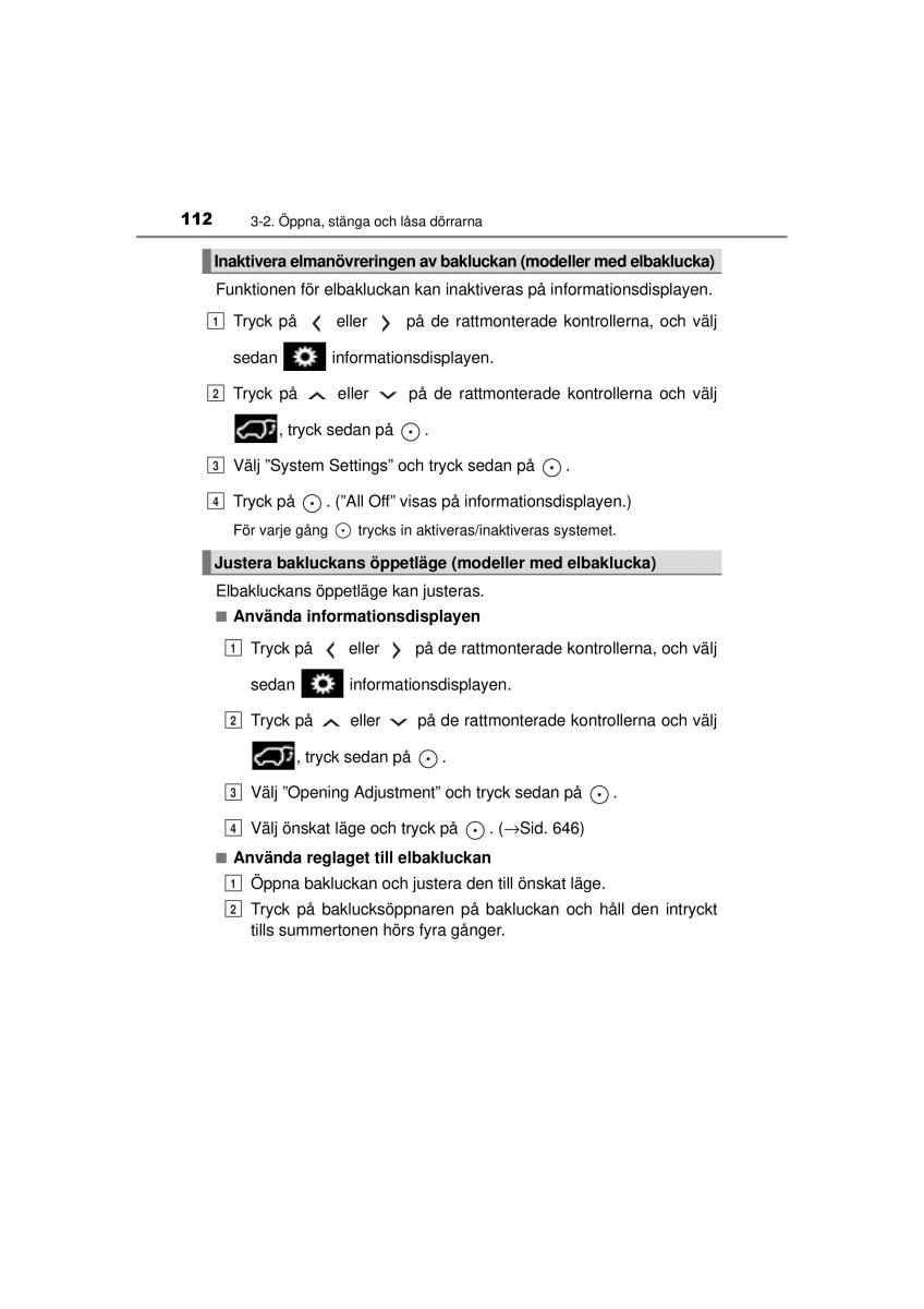 Toyota RAV4 IV 4 instruktionsbok / page 112