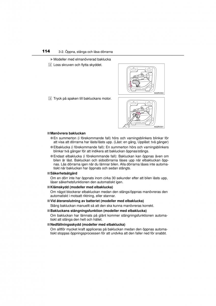 Toyota RAV4 IV 4 instruktionsbok / page 114