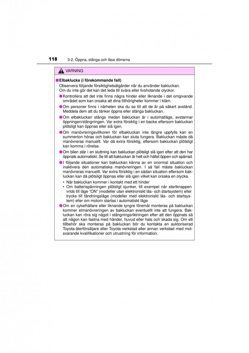 Toyota RAV4 IV 4 instruktionsbok / page 118