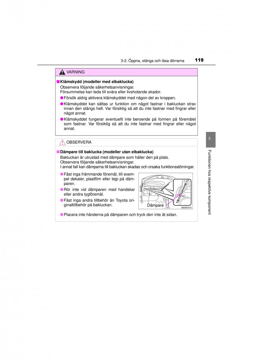 Toyota RAV4 IV 4 instruktionsbok / page 119