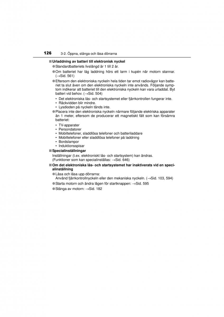 Toyota RAV4 IV 4 instruktionsbok / page 126