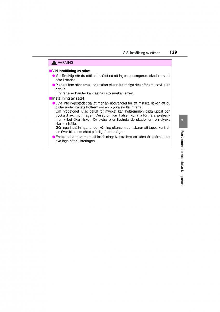 Toyota RAV4 IV 4 instruktionsbok / page 129