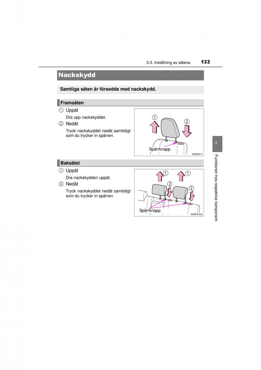 Toyota RAV4 IV 4 instruktionsbok / page 133