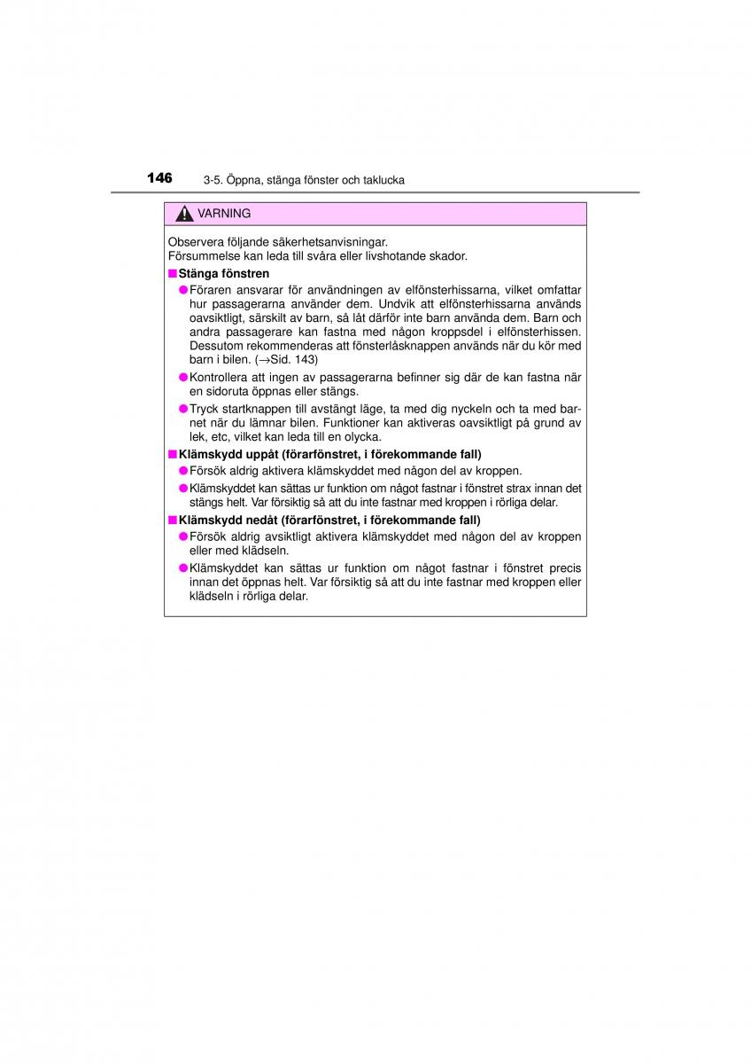 Toyota RAV4 IV 4 instruktionsbok / page 146