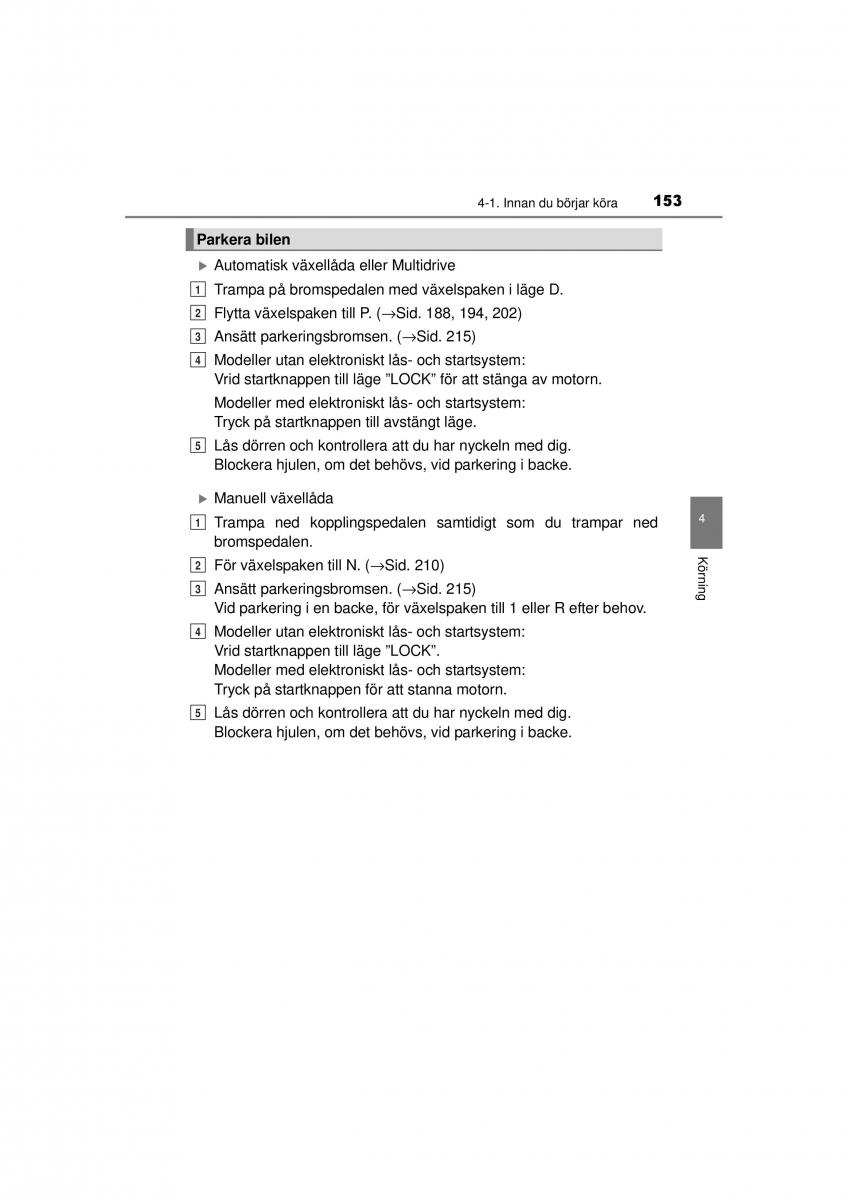 Toyota RAV4 IV 4 instruktionsbok / page 153