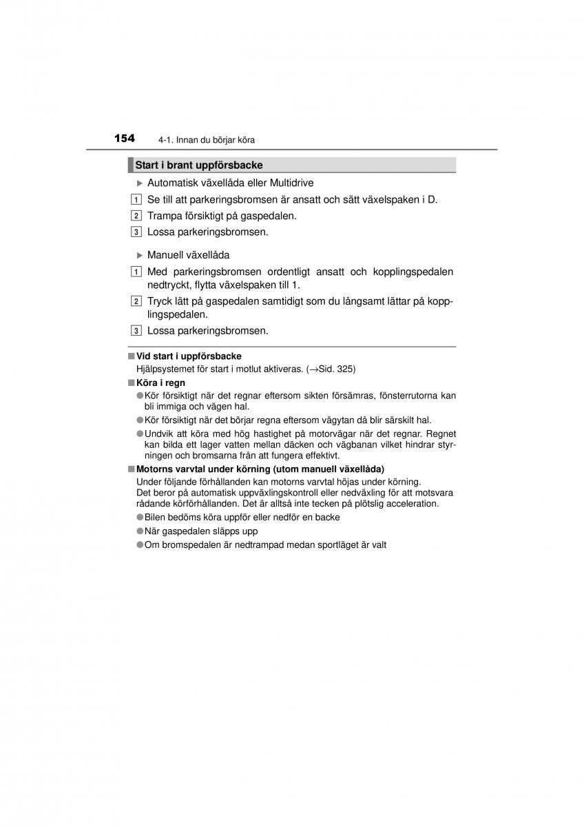 Toyota RAV4 IV 4 instruktionsbok / page 154