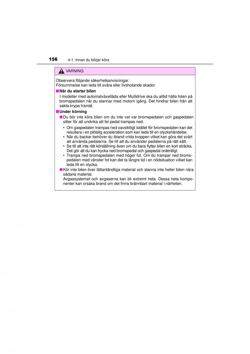 Toyota RAV4 IV 4 instruktionsbok / page 156