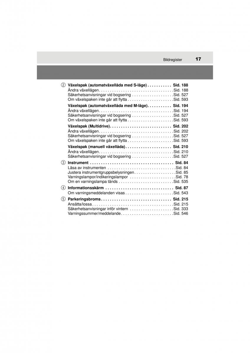 Toyota RAV4 IV 4 instruktionsbok / page 17