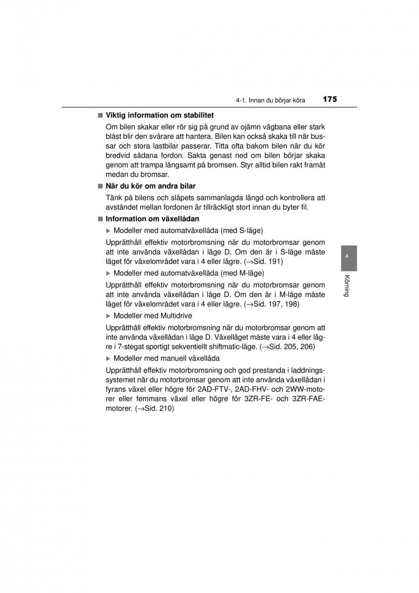 Toyota RAV4 IV 4 instruktionsbok / page 175