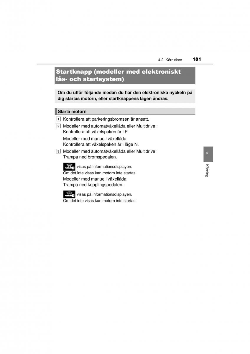 Toyota RAV4 IV 4 instruktionsbok / page 181