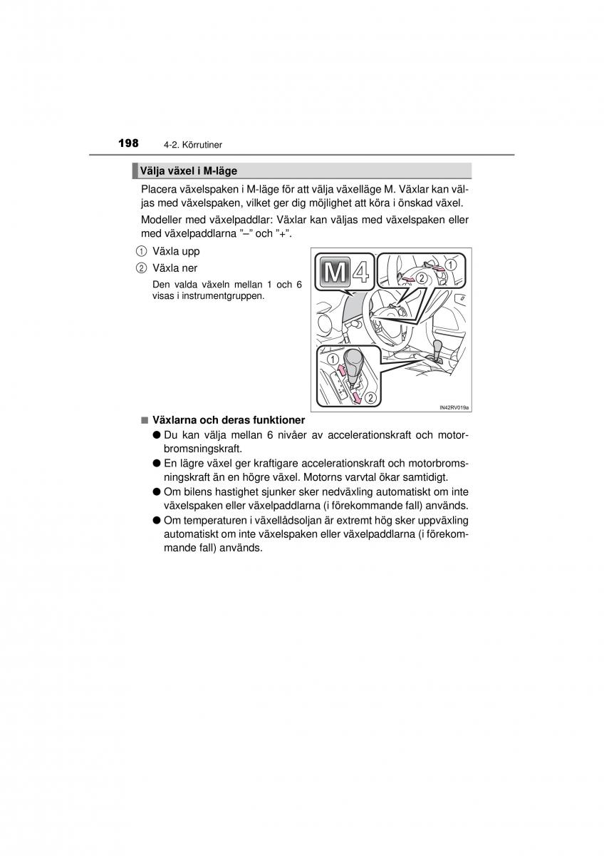 Toyota RAV4 IV 4 instruktionsbok / page 198