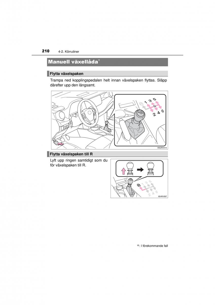 Toyota RAV4 IV 4 instruktionsbok / page 210