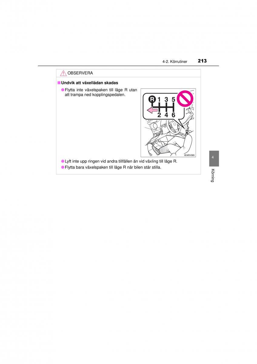 Toyota RAV4 IV 4 instruktionsbok / page 213