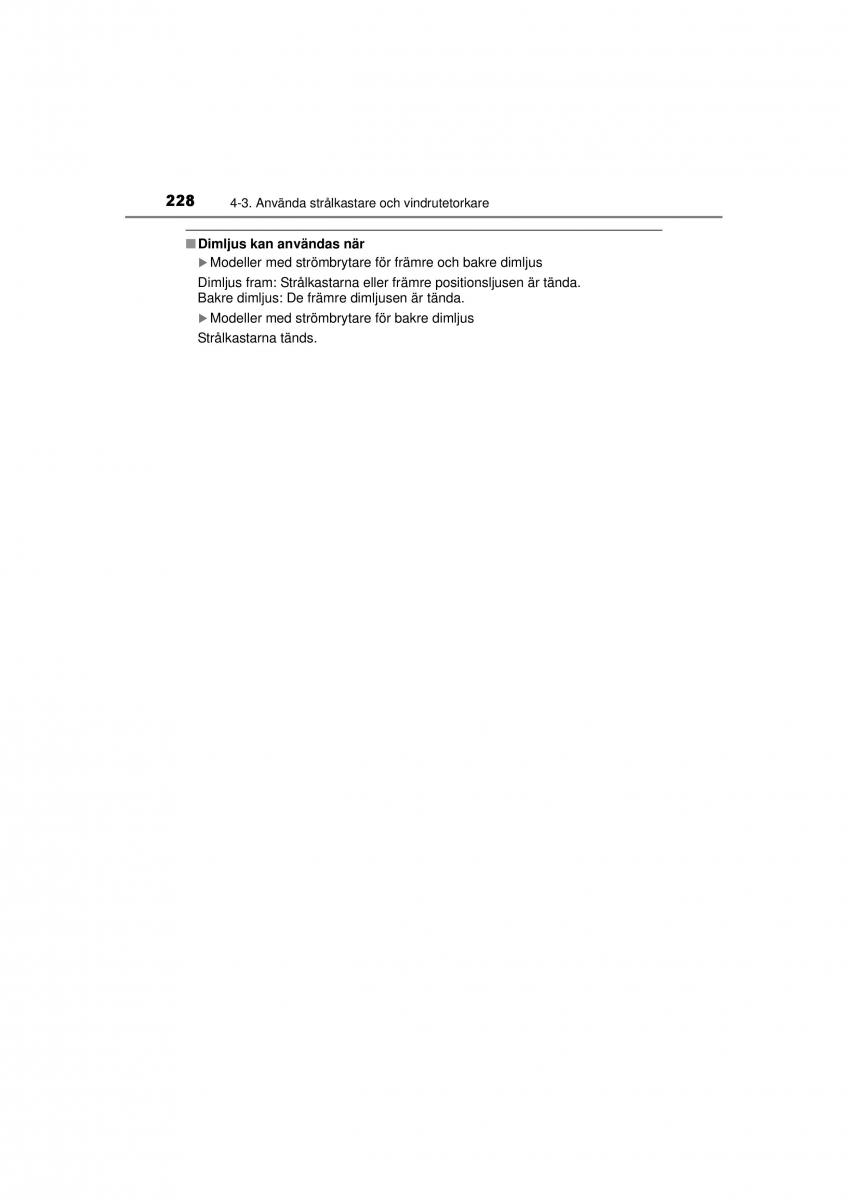 Toyota RAV4 IV 4 instruktionsbok / page 228