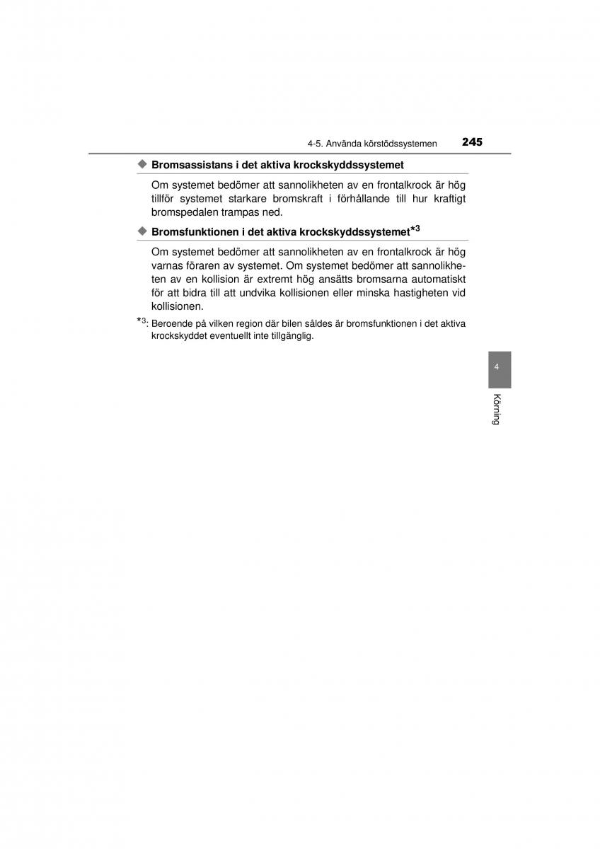 Toyota RAV4 IV 4 instruktionsbok / page 245