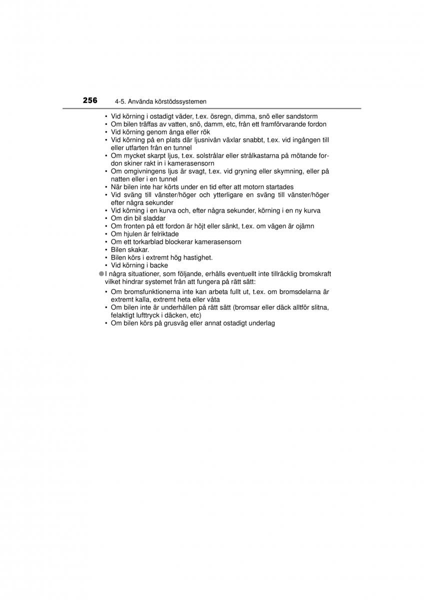 Toyota RAV4 IV 4 instruktionsbok / page 256